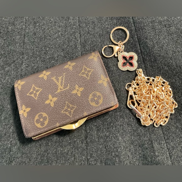 ✅AUTHENTIC LV KISSLOCK WALLET MI0938 LOUIS VUITTON - Picture 3 of 16